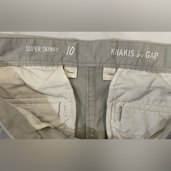 GAP women’s size 10 super skinny cargo Khakis Oslo Grey Pants - Picture 5 of 16